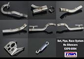 Set, Pipe, Race System, KTM RC390, No Silencers