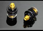 Front Fork Preload Adjusters, Pair, Black/Gold CBR500R