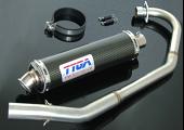 Set, Pipe, Full Race System, Round, Carbon Silencer, CBR125