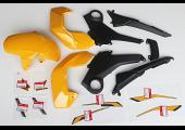 Complete Bodywork Set, MSX125 Grom, Type 11, 2015 Marigold Yellow Scheme
