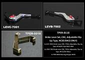 Lever Set, CNC, Adjustable Flip Up Type, NC35 (RACE ONLY)
